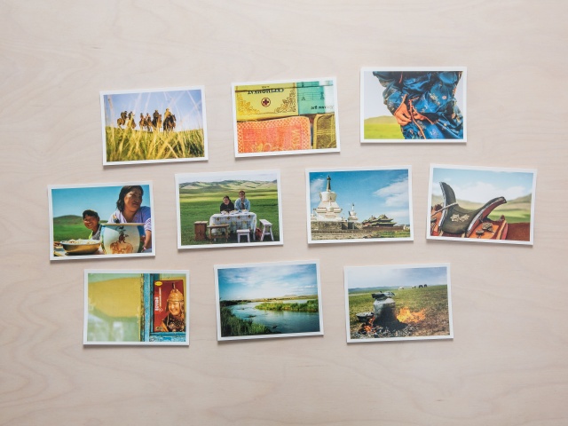 10 Postkarten mit Motiven aus der Mongolei